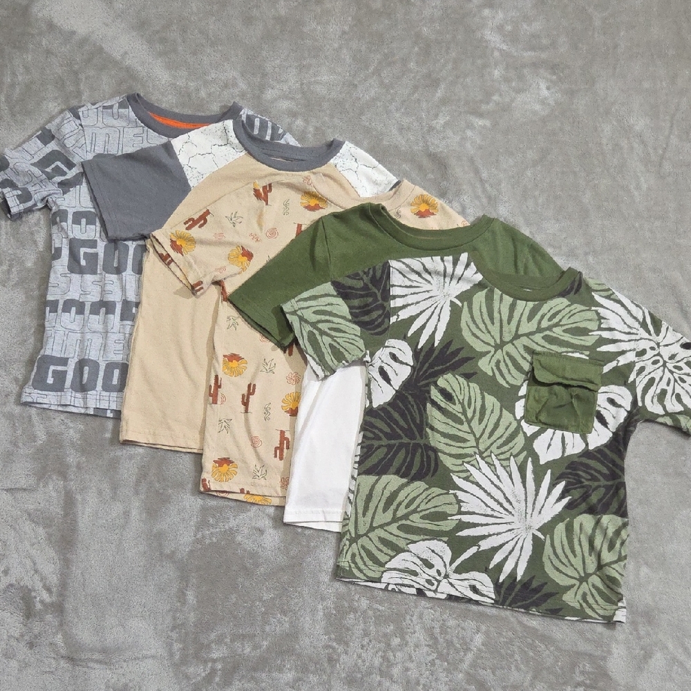 365 Kids Garanimals Assorted Jungle and Desert Short Sleeve T-Shirts Set Of 5